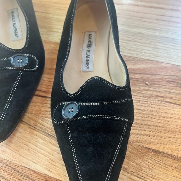 Manolo Blahnik Suede Loafers - Picture 7 of 12
